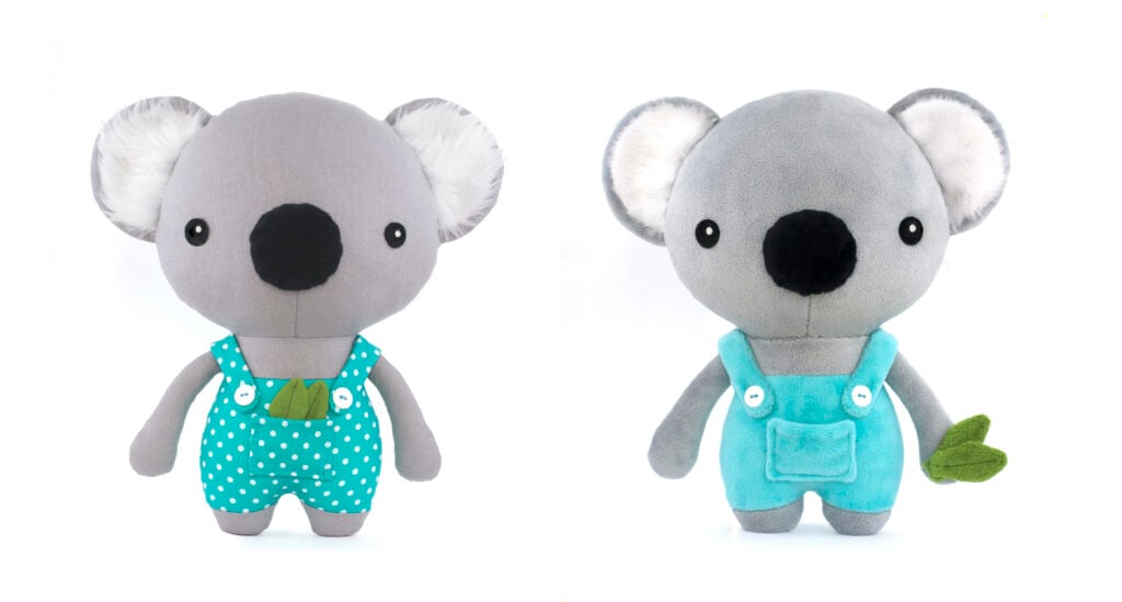 koala sewing stuffed animal pattern