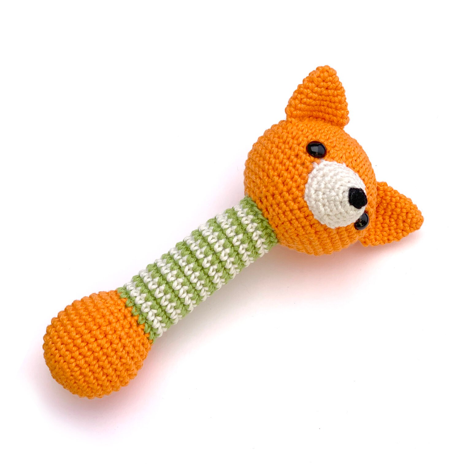 Free Fox Baby Rattle Crochet Pattern