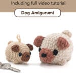 free dog amigurumi crochet pattern pin
