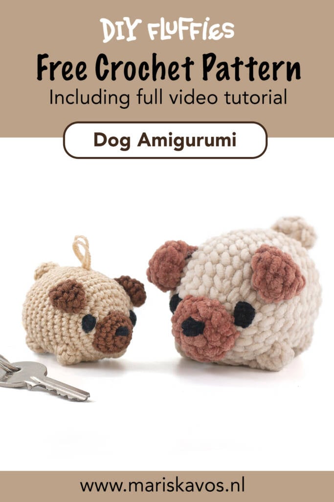 free dog amigurumi crochet pattern pin