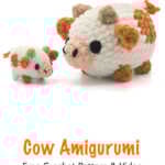 cow free crochet pattern pin
