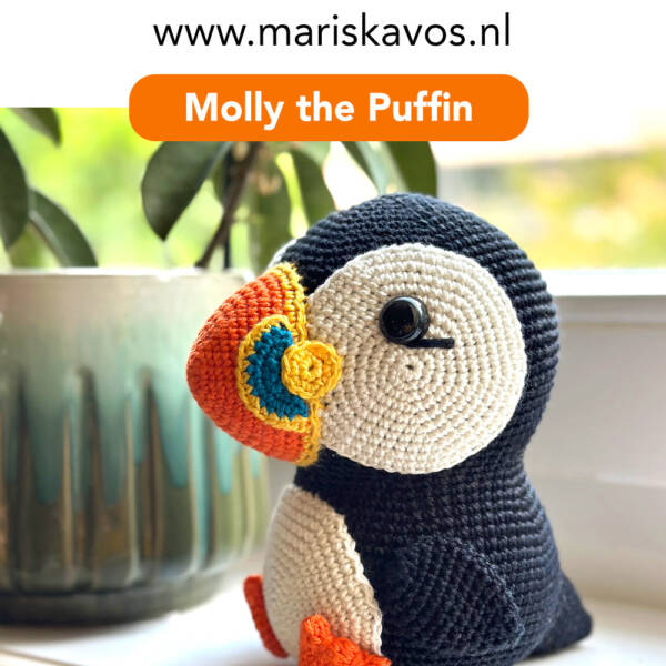 Free Puffin Crochet Pattern - DIY Fluffies Bird Amigurumi