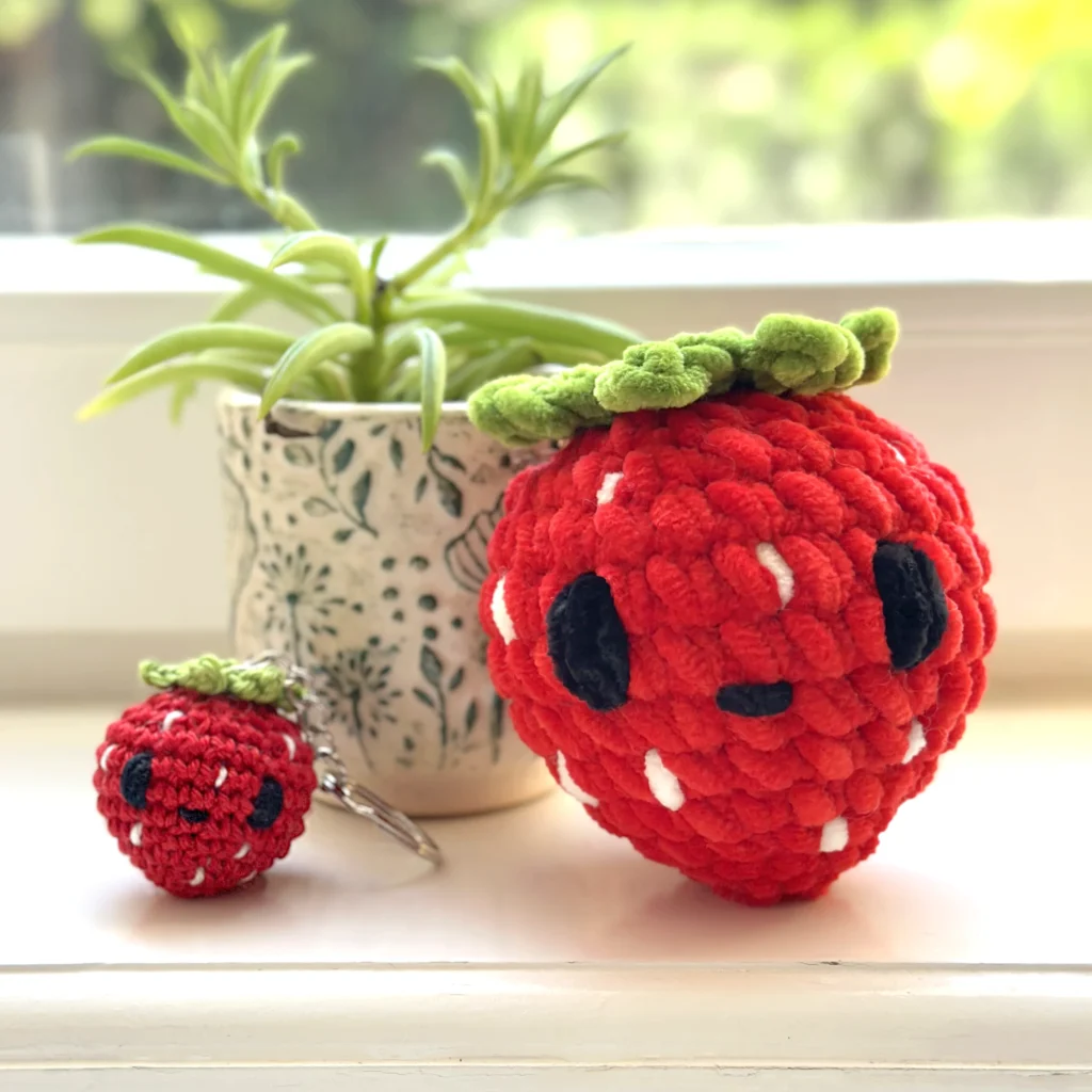 Free Strawberry Plushie Crochet Pattern
