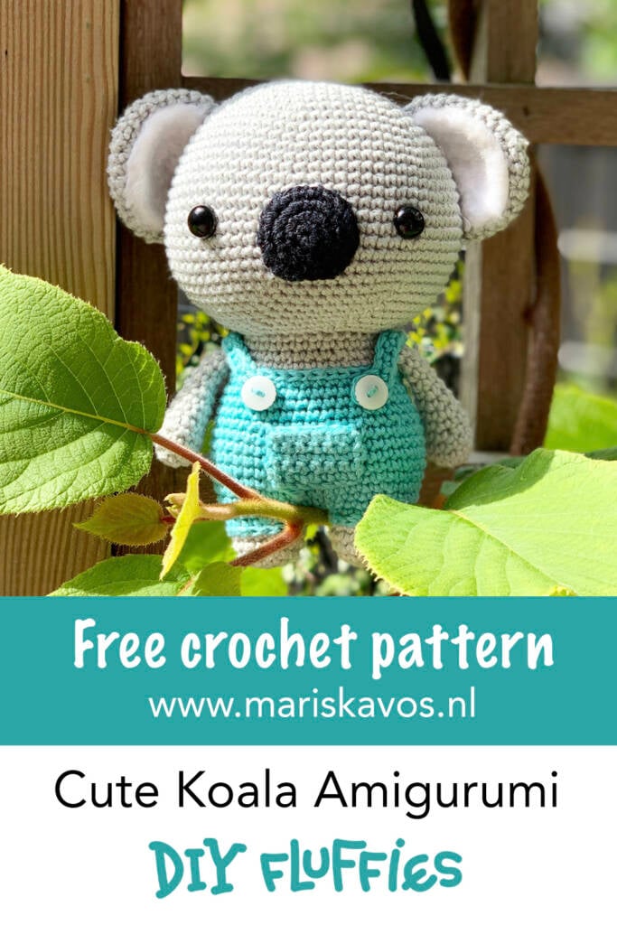 1 free koala amigurumi crochet pattern