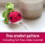 1 raddish free amigurumi food crochet pattern