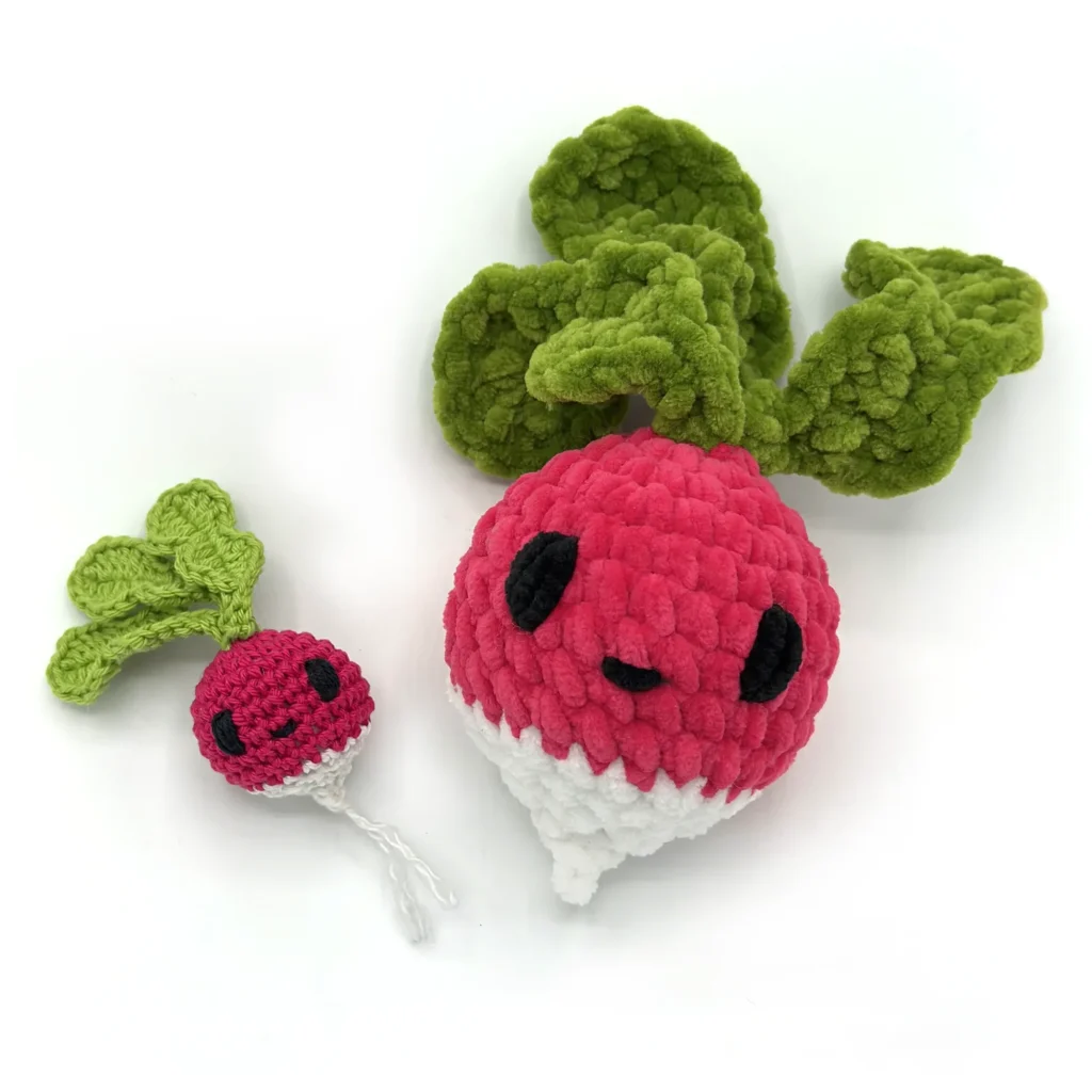 radish mini food crochet
