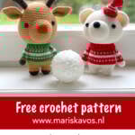 2 free polar bear amigurumi crochet pattern