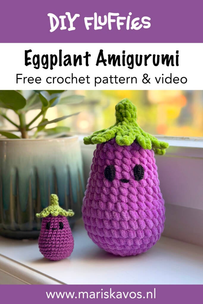 free eggplant crochet pattern