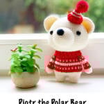 free polar bear amigurumi crochet pattern