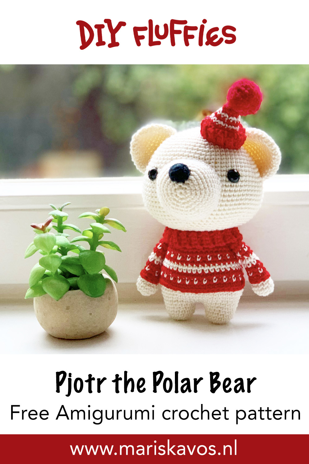 Free Polar Bear Crochet Pattern - DIY Fluffies Amigurumi gifts