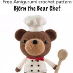 1 free bear chef crochet pattern