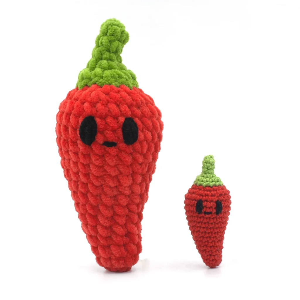 mini chili pepper crochet