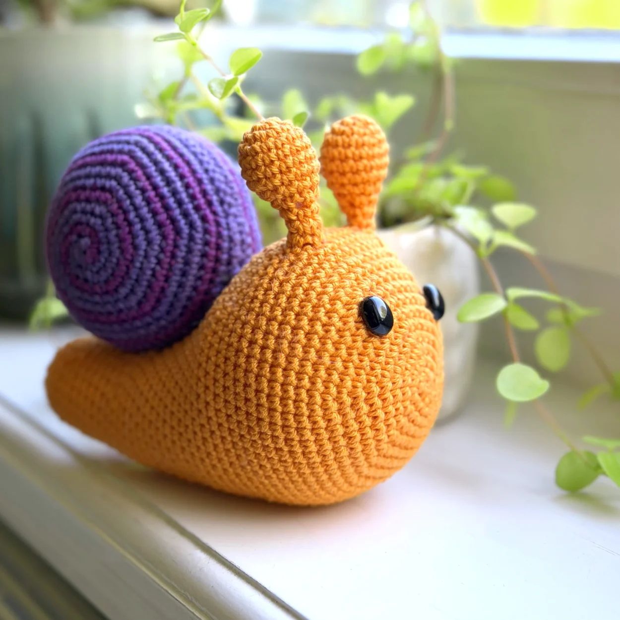 free snail crochet pattern