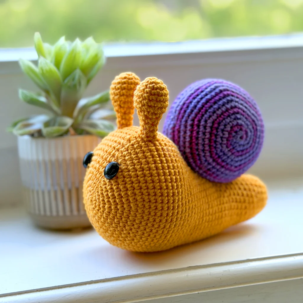 snail amigurumi