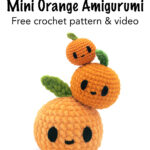 1 free orange amigurumi pattern