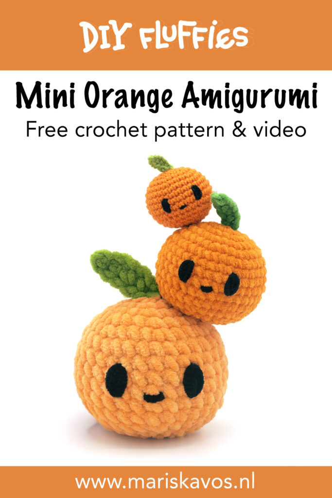 1 free orange amigurumi pattern