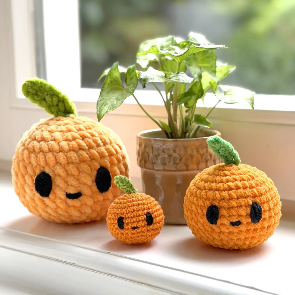 free orange crochet pattern