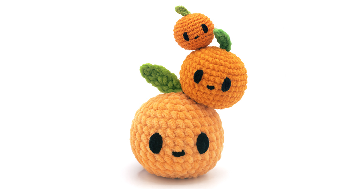 Free Orange Crochet Pattern – Easy Amigurumi Orange Keychain