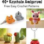 1 40 keychain amigurumi crochet patterns free