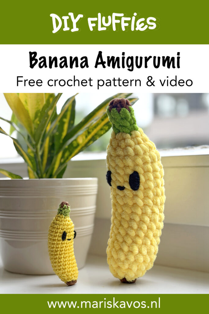 13 banana crochet pattern pin