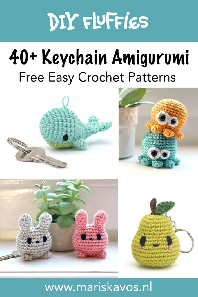 5 40 keychain amigurumi crochet patterns free