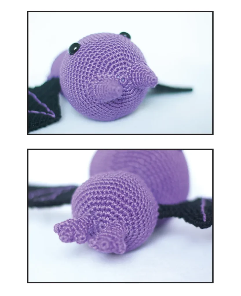 bat ears and legs crochet pattern