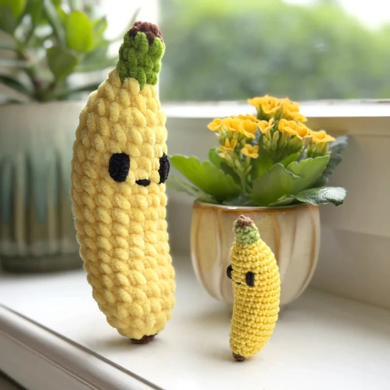 free banana crochet pattern