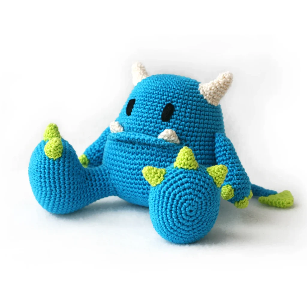 free blue monster crochet pattern