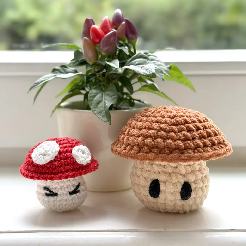 small mushroom crochet pattern free